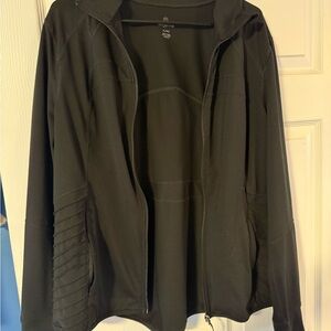 Tangerine Black Zip-Up Women's Jacket